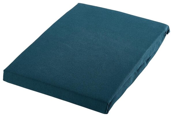 ELASTICKÉ PROSTĚRADLO, žerzej, petrolej, 120-130/200-220 cm Novel - Prostěradla, Online Only