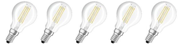 Osram LED žárovka »Base Classic«, 5 kusů (Clp40, E14, 470lm, 2700 K, transparentní) (100409233002)