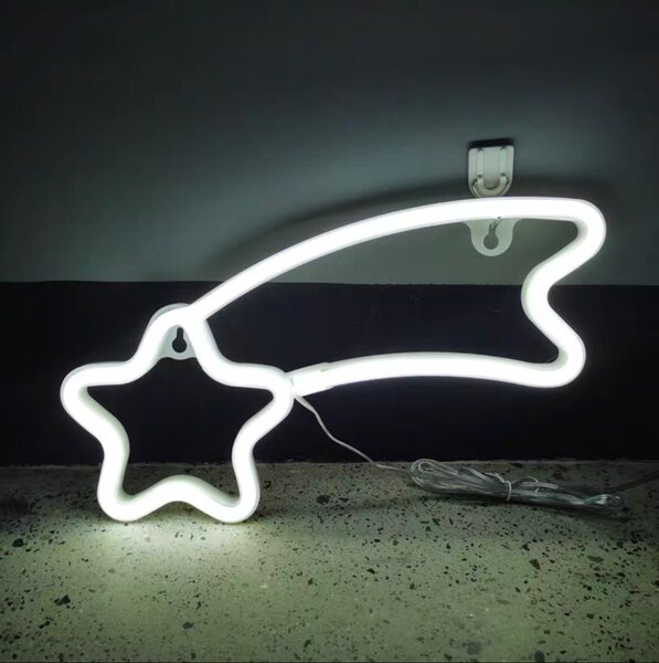 Vánoční LED dekorace, kometa, 67cm, různé barvy na výběr Barva: Různobarevná