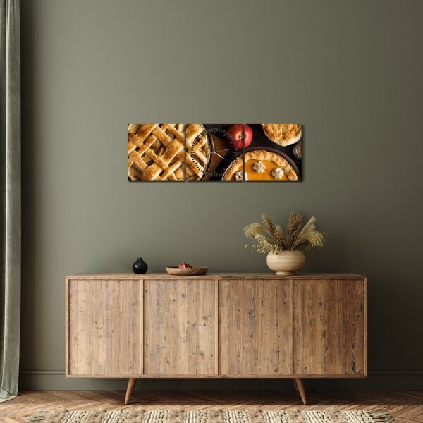 Obraz - Dýňový koláč (s hodinami) (90x30 cm)