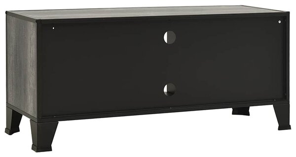 TV skříňka šedá 105 x 36 x 47 cm kov a MDF 335910