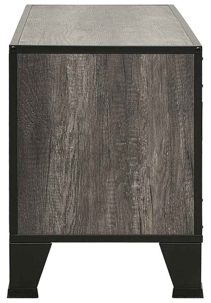 TV skříňka šedá 105 x 36 x 47 cm kov a MDF 335910
