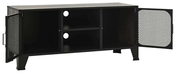 TV skříňka šedá 105 x 36 x 47 cm kov a MDF 335910