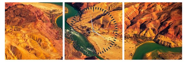 Obraz - Grand Canyon (s hodinami) (90x30 cm)