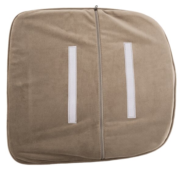 KONDELA Designové křeslo, šedohnědá Taupe Velvet látka, ZIRKON