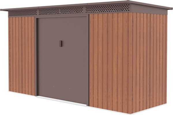 Zahradní domek G21 GRAH 483 - 340 x 142 cm, hnědý