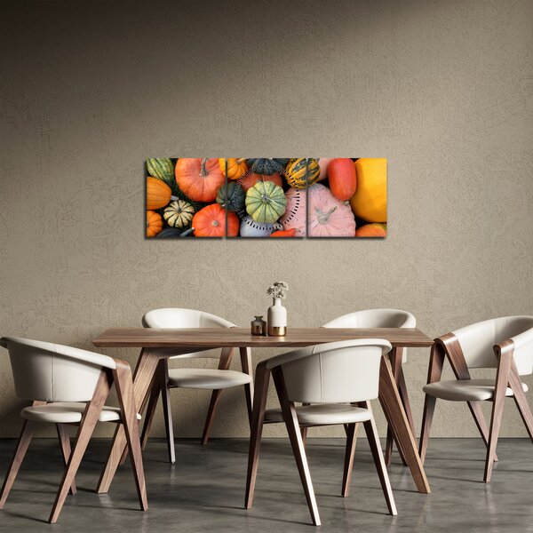 Obraz - Dýně (s hodinami) (90x30 cm)