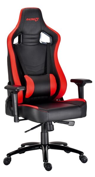 Herní židle Racing Pro ZK-068 — ekokůže, černá / červená