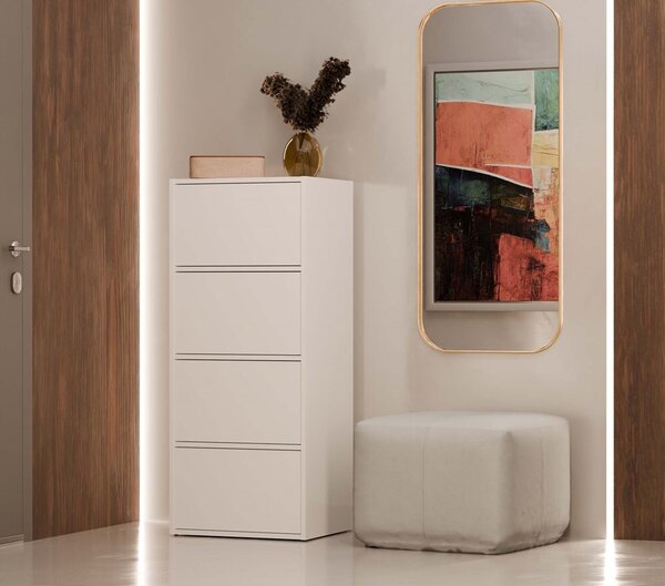 Komoda, bílá, 50 x 119 x 40 cm