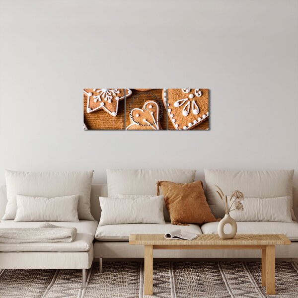 Obraz - Perníčky (s hodinami) (90x30 cm)