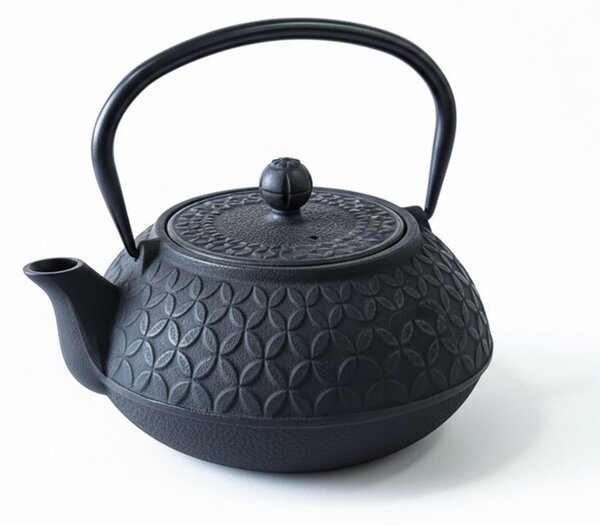 Litinová čajová konvice s filtrem SABI, 1000 ml, černá