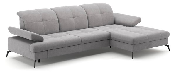 ROHOVÁ SEDAČKA, textil, světle šedá Sit & More - Sedací soupravy, Online Only