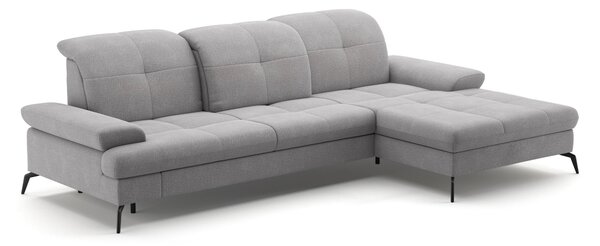 ROHOVÁ SEDAČKA, textil, světle šedá Sit & More - Sedací soupravy, Online Only
