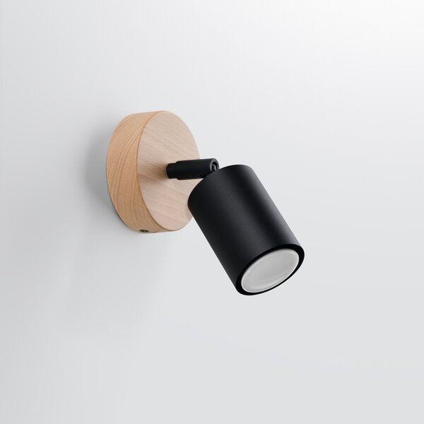 Sollux Lighting Nástěnné svítidlo VERDO černé