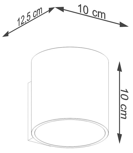 Sollux Lighting Nástěnné svítidlo ORBIS 1 zlaté
