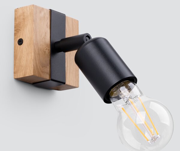 Sollux Lighting Nástěnné svítidlo ZUCA černé