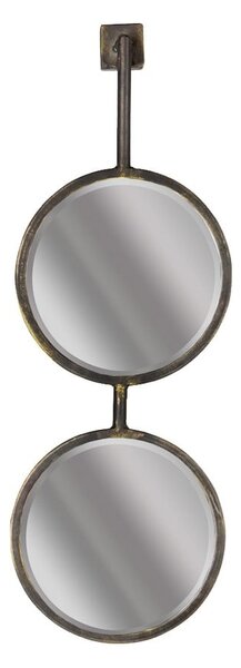 Dvojité kulaté nástěnné zrcadlo BePureHome Chain, délka 58 cm