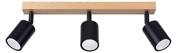 Sollux Lighting Stropní svítidlo VERDO 3L černé
