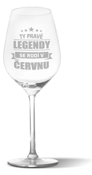 Sablio Sklenička na víno Ty pravé legendy se rodí v červnu: 49 cl