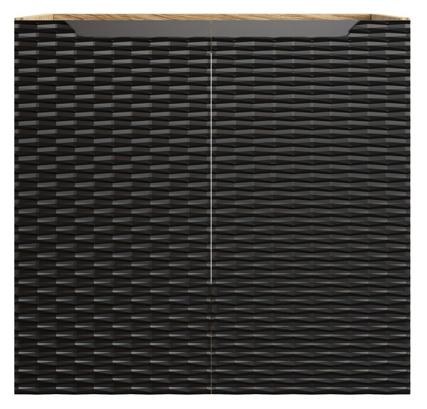Comad Koupelnová skříňka pod umyvadlo Ocean Black 60 černá/dub olejovaný