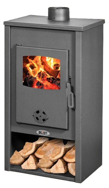 Krbová kamna BLIST B2 E s výměníkem, 13 kW, antracit