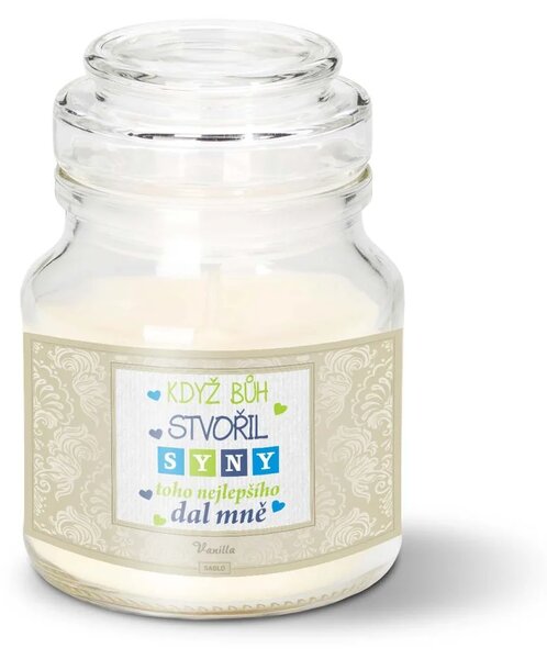 Sablio Svíčka Když Bůh stvořil syny - 120 g