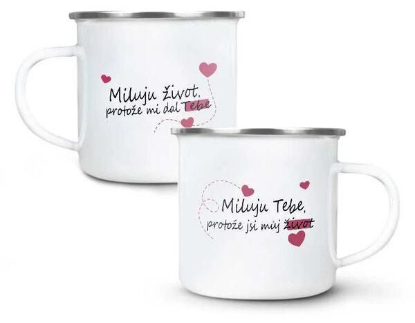 Sablio Plecháčky Miluji život, protože mi dal tebe...: 2ks 300ml