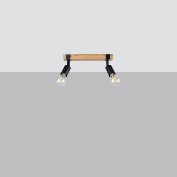 Sollux Lighting Stropní svítidlo ZUCA 2 černé