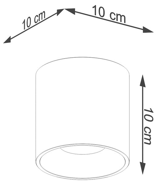 Sollux Lighting Stropní svítidlo ORBIS 1 zlaté