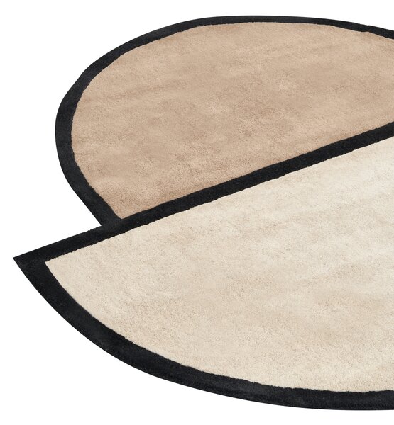 Koberec SAKARO Taupe ø 160 cm Vlna