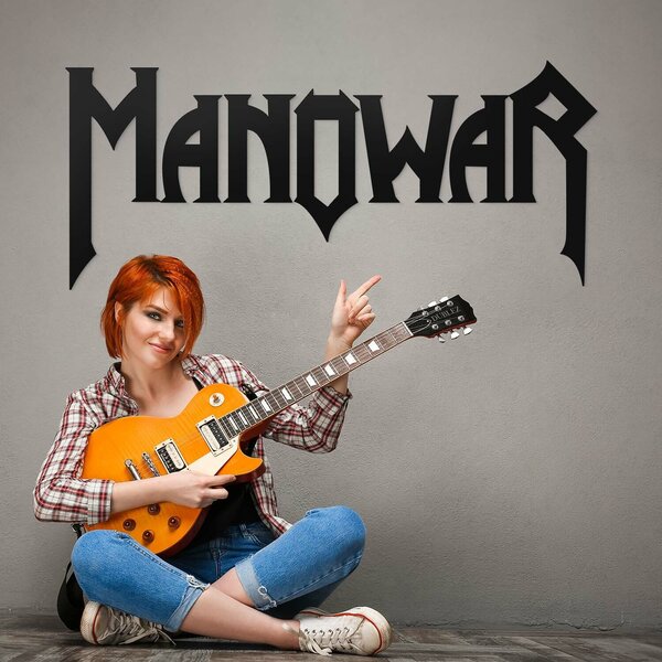 DUBLEZ | Dřevěný obraz - Logo Manowar | Obraz