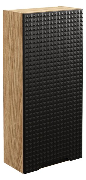 Comad Koupelnová skříňka závěsná horní Luxor Black 35 černá/dub olejovaný