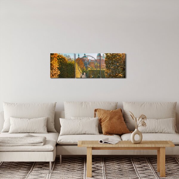Obraz - Valdštejnský palác (s hodinami) (90x30 cm)