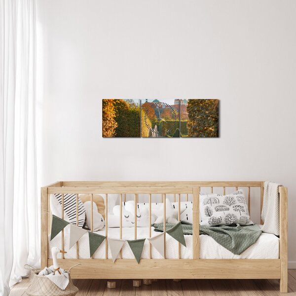 Obraz - Valdštejnský palác (s hodinami) (90x30 cm)
