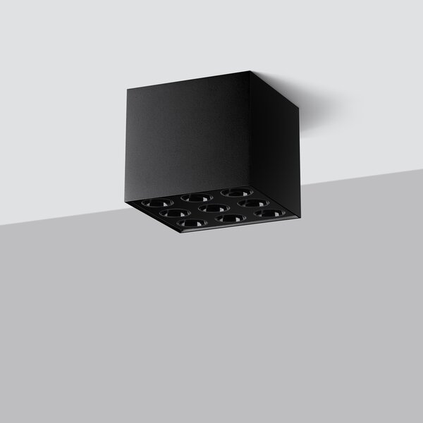 Sollux Lighting Stropní svítidlo OZZY černé LED