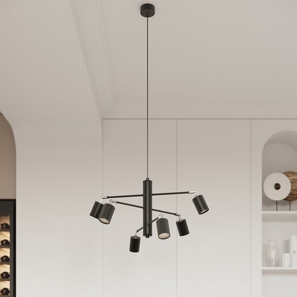 Sollux Lighting Stropní svítidlo LEMMI 6L černé