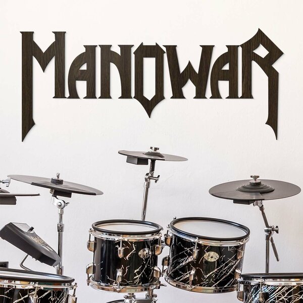 DUBLEZ | Dřevěný obraz - Logo Manowar | Obraz
