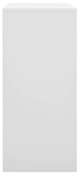 Kancelářská skříň posuvné dveře světle šedá 90x40x90 cm ocel 335951
