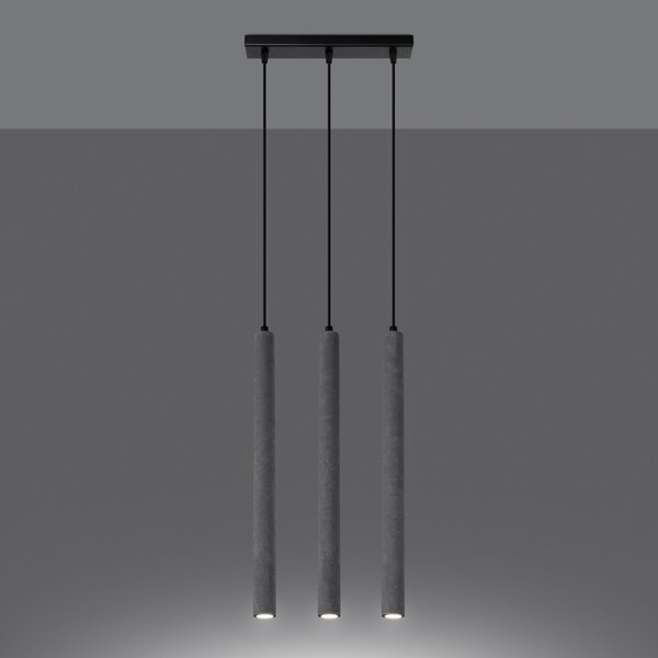 Sollux Lighting Závěsné svítidlo PASTELO 3L betonové