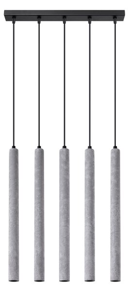 Sollux Lighting Závěsné svítidlo PASTELO 5L betonové
