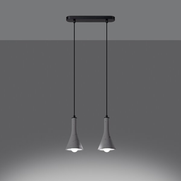 Sollux Lighting Závěsné svítidlo REA 2 beton