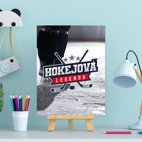 Sablio Dárková cedulka Hokejová legenda: 30x40 cm