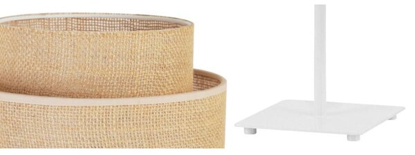 Stolní lampa Boho, 1x jutové stínítko, (výběr ze 2 barev konstrukce)
