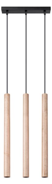 Sollux Lighting Závěsné svítidlo PASTELO 3L dřevo