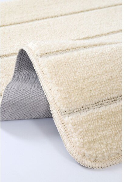 Krémové koupelnové předložky v sadě 2 ks 50x80 cm Yeni Cizgli – Foutastic