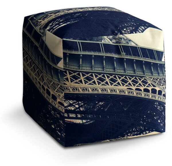 Sablio Taburet Cube Eiffel Tower - 40x40x40 cm