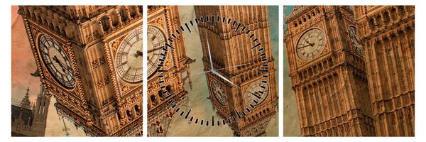 Obraz - Big Ben, Londýn (s hodinami) (90x30 cm)