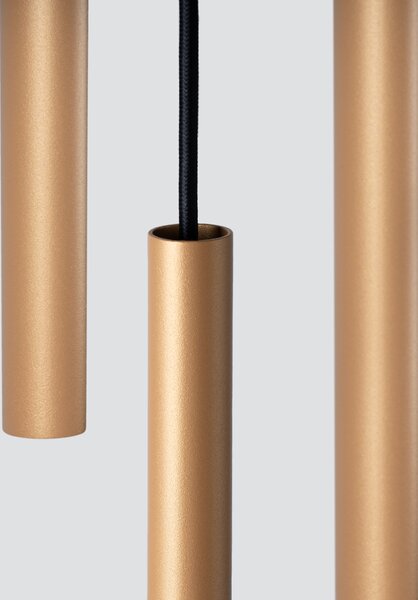 Sollux Lighting Závěsná lampa PASTELO 3P zlatá