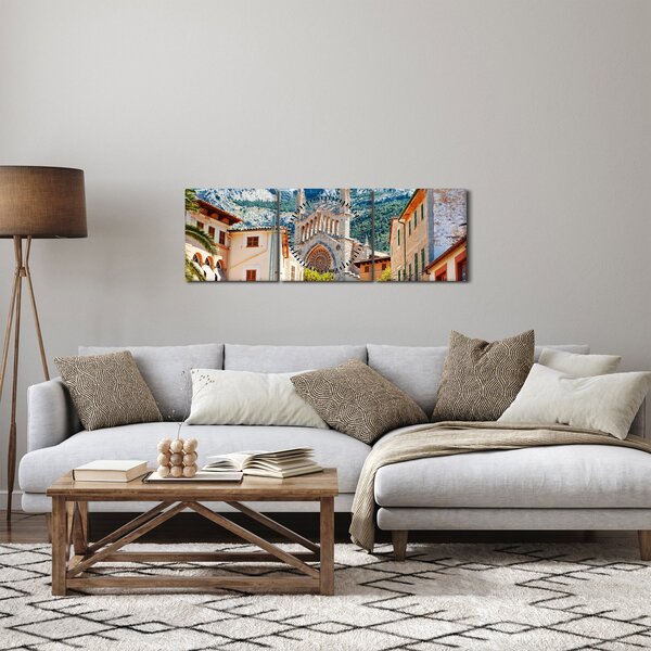 Obraz - Sóller, Mallorca (s hodinami) (90x30 cm)