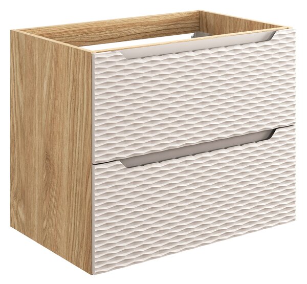 Comad Koupelnová skříňka pod umyvadlo Ocean Beige 70 béžová/dub olejovaný